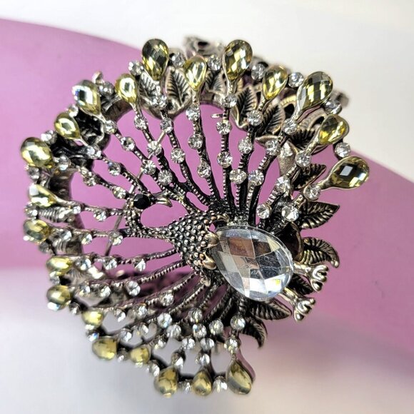 Peacock Cuff Bracelet - Picture 1 of 15